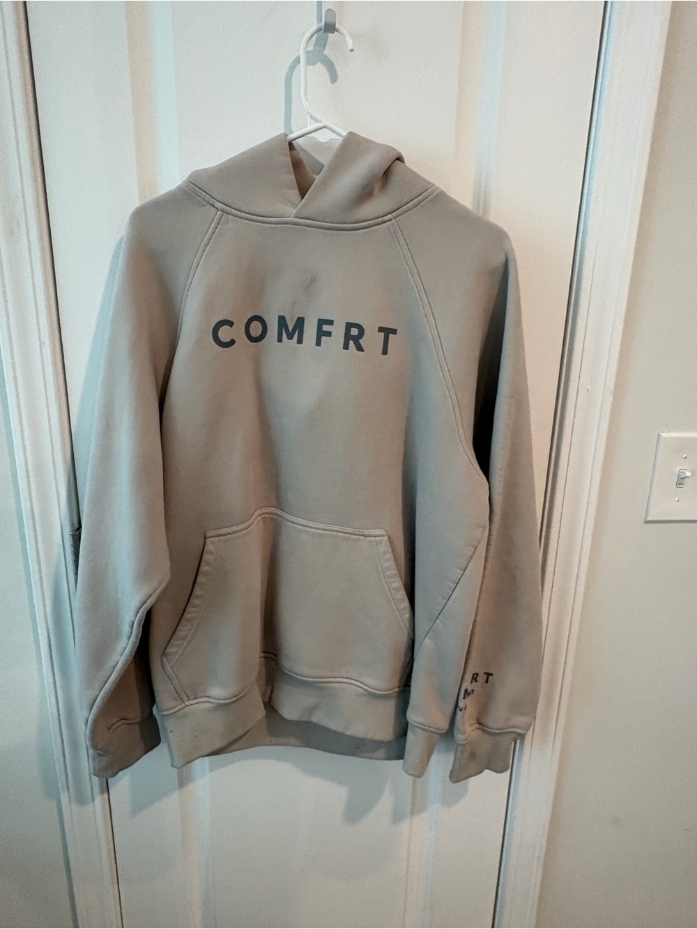 Comfrt Oversized Hoodie Sweatshirt - Taupe